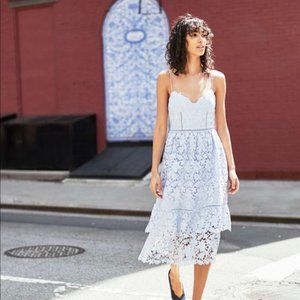 NWT CLUB MONACO Nanhah Lace Dress In Fresh Air